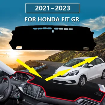 Для Honda Fit Jazz 2022 2023 2021 GR GS Автомобильный Ковер Внутренняя Накладка на приборную панель Противоскользящий Солнцезащитный Чехол Dashmat Auto Accessorie