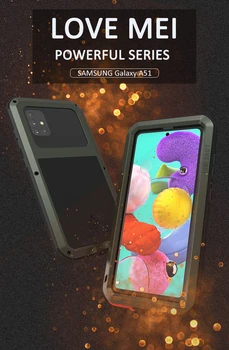 Мощный Чехол для телефона Samsung Galaxy A34 A54 A51 A52 A53 A71 Металлическая Броня Противоударные Грязезащитные Водонепроницаемые Чехлы Для Galaxy A41