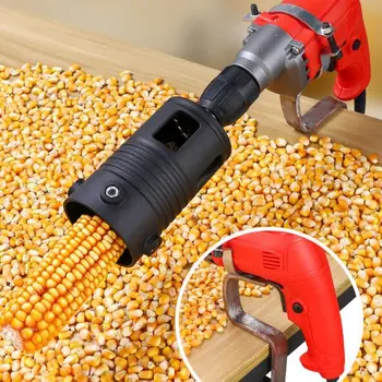 Портативная Молотилка для кукурузы, аксессуар, Полностью автоматическая головка для очистки кукурузы, Небольшой электрический Строгальный сепаратор зерна