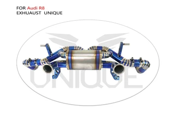 Уникальная производительность выхлопной системы из титанового сплава Catback для Audi R8 Автоматическая модификация клапана Глушителя с одним или двумя выходами