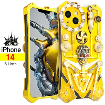 Чехлы серии Metal Steel Mechanical для Apple iPhone 14 Pro Max, Gothic Gear Armor Для iPhone14 Plus Pro Max, чехол Coque